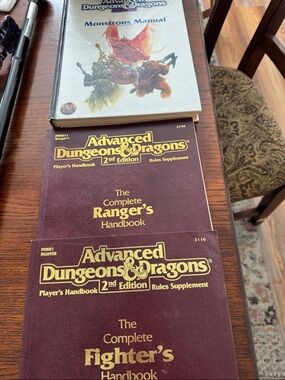 Advanced Dungeons & Dragons three books